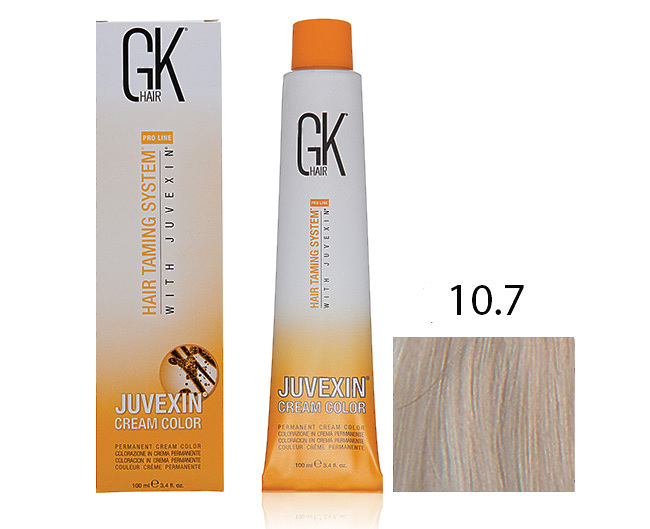 Крем-краска для волос с кератином JUVEXIN Песочный 10.7
