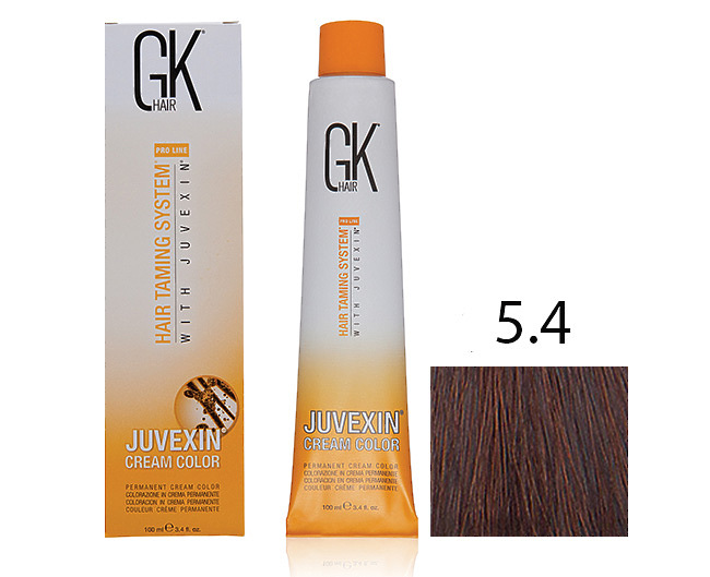 Крем-краска для волос с кератином JUVEXIN Медный 5.4