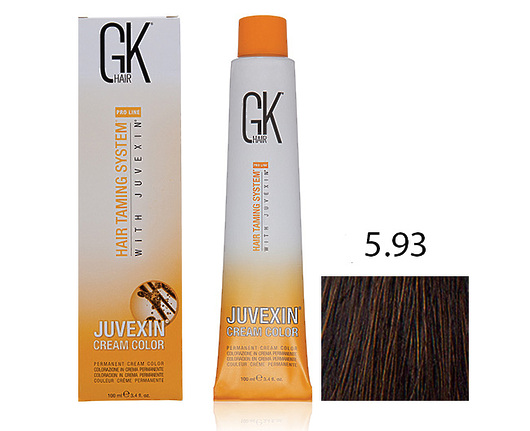 Крем-краска для волос с кератином JUVEXIN Янтарный 5.93