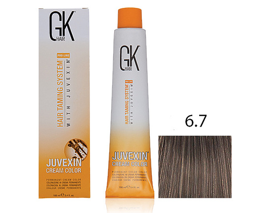 Крем-краска для волос с кератином JUVEXIN Песочный 6.7