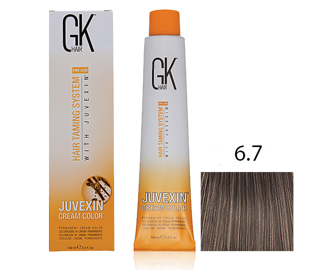 Крем-краска для волос с кератином JUVEXIN Песочный 6.7