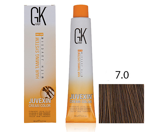 Крем-краска для волос с кератином JUVEXIN Насыщенный натуральный 7.0
