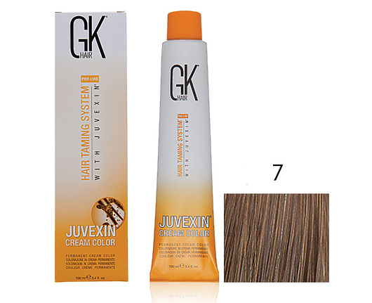 Крем-краска для волос с кератином JUVEXIN Натуральные 7