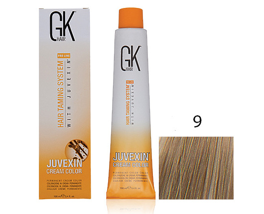 Крем-краска для волос с кератином JUVEXIN Натуральные 9