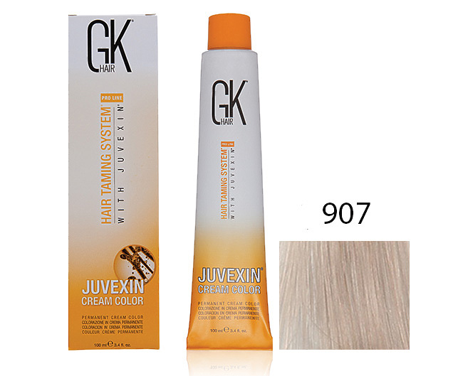 Крем-краска для волос с кератином JUVEXIN Супер осветляющий 907