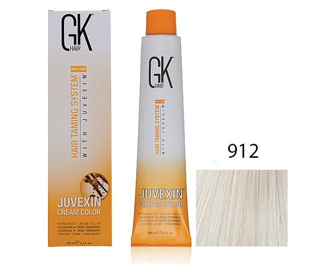 Крем-краска для волос с кератином JUVEXIN Супер осветляющий 912