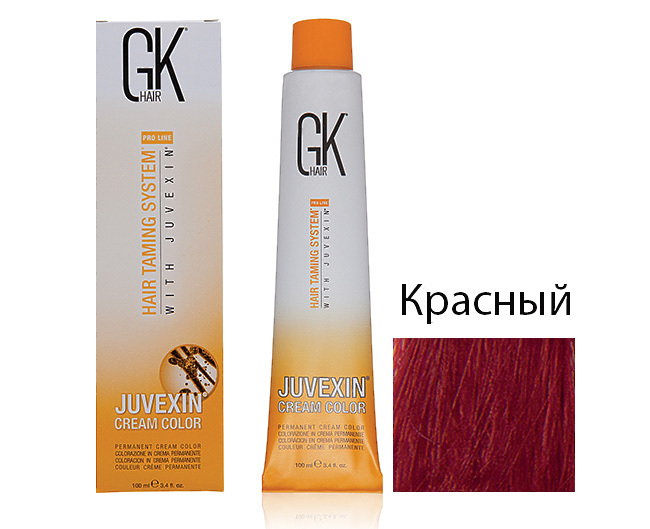 Крем-краска для волос с кератином JUVEXIN Микстон Красный
