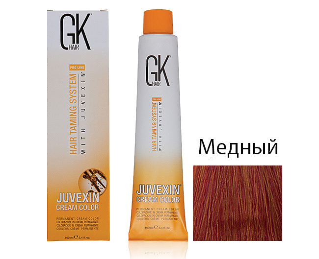 Крем-краска для волос с кератином JUVEXIN Микстон Медный