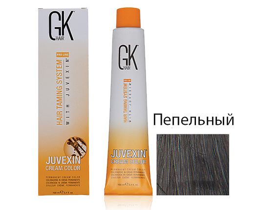 Крем-краска для волос с кератином JUVEXIN Микстон Пепельный